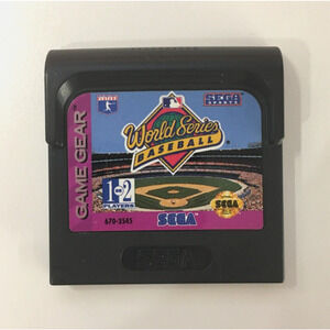 World Series Baseball (SEGA Game Gear, 1993) Authentic Cart - US Seller
